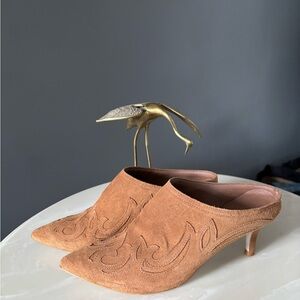 Matisse Marcel Tan Suede Western Mules